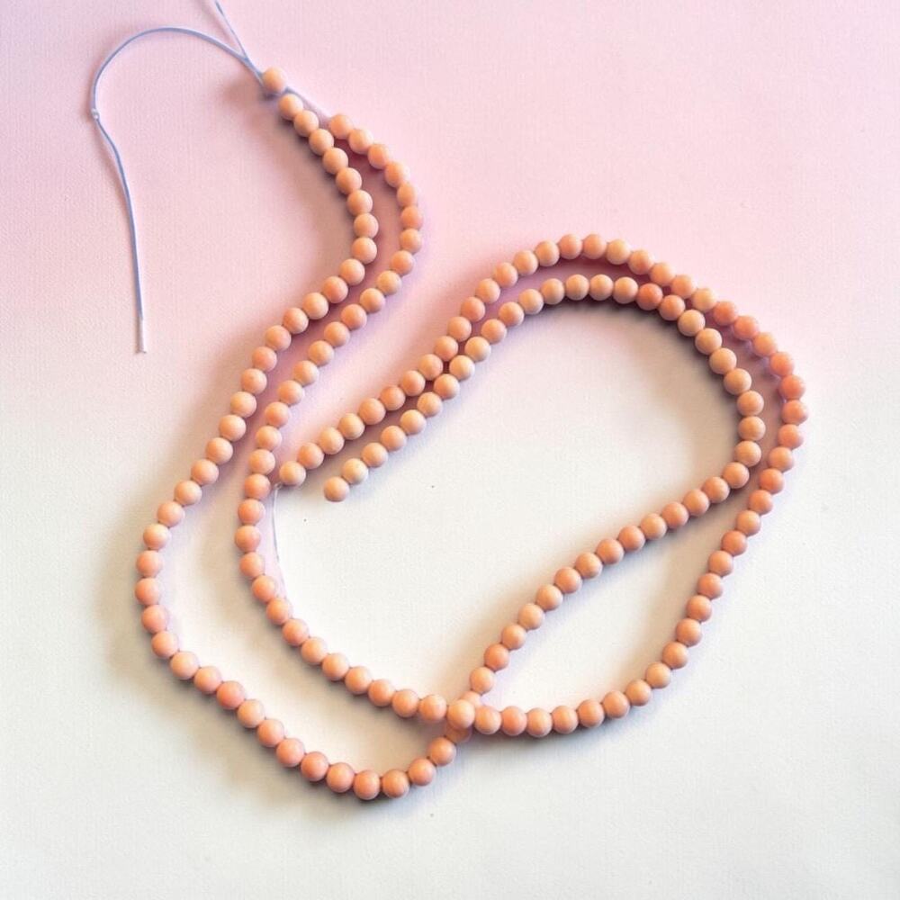 Genuine Vintage Angel Skin Gemstone Loose Strands | 34g AntiqueEstate Find |